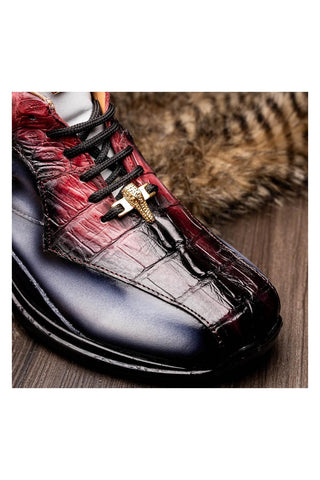 Mauri Hazard 8596/4 Exotic Hornback / Nappa Leather Sneakers (MA5644)-AmbrogioShoes