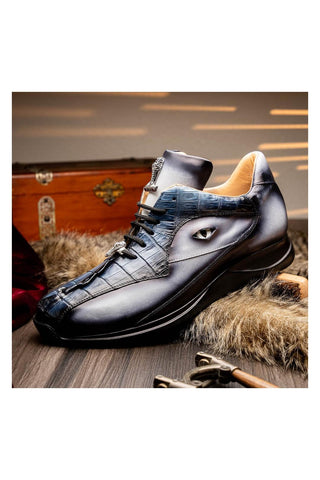 Mauri Hazard 8596/4 Exotic Hornback / Nappa Leather Sneakers (MA5644)-AmbrogioShoes