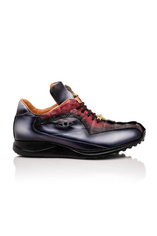 Mauri Hazard 8596/4 Exotic Hornback / Nappa Leather Sneakers (MA5644)-AmbrogioShoes