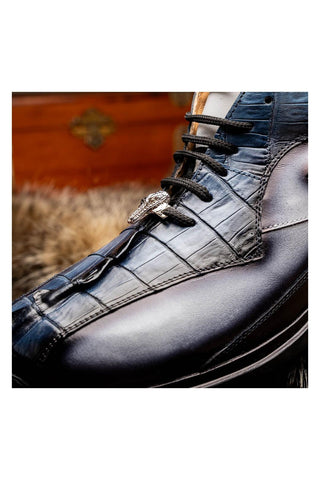 Mauri Hazard 8596/4 Exotic Hornback / Nappa Leather Sneakers (MA5644)-AmbrogioShoes