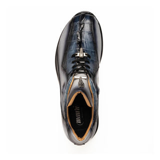 Mauri Hazard 8596/4 Men's Shoes Exotic Hornback / Nappa Leather Sneakers (MA5644)(Special Order)-AmbrogioShoes