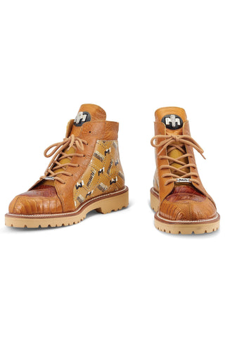 Mauri Highlander 4994 Ostrich / Crocodile / Leather Boot