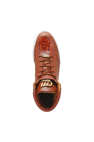 Mauri Hitman 8500 Exotic Crocodile Skin & Nappa Leather High-Top Sneakers (MA5277)-AmbrogioShoes