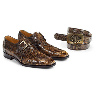 Mauri Men's Brown Exotic Hand-Painted Body Alligator Loafers 1002 (MA4403) (Special Order)-AmbrogioShoes