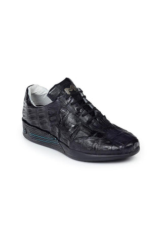 Mauri Men's Cordusio Exotic Baby Crocodile Skin Sneakers 8547 (MA4122)-AmbrogioShoes