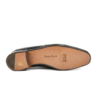 Mauri Men's Designer Shoes Black Exotic Snake-Skin Loafers 4925 (MAO1017) (Special Order)-AmbrogioShoes