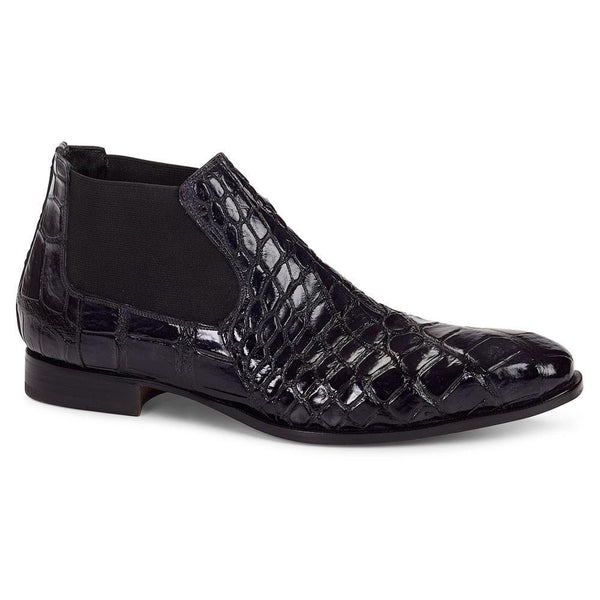 Mauri Men's Hand-Painted Affari Black Boots 4755 (MA4310)(Special Order)-AmbrogioShoes