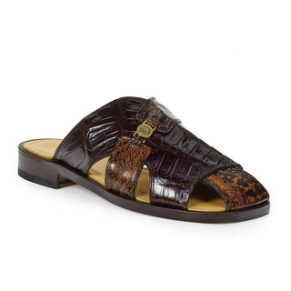 Mauri Men's Shoes Shark & Baby Croc Sport Rust Sandals Art 1615 (MA4661) (Special Order)-AmbrogioShoes