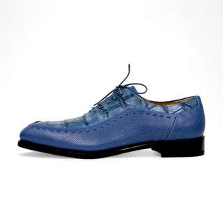 Mauri Metropolitan 1080 Men's Shoes Exotic Alligator / Calf-Skin Leather Oxford (MA5657) (Special Order)-AmbrogioShoes