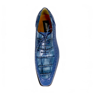 Mauri Metropolitan 1080 Men's Shoes Exotic Alligator / Calf-Skin Leather Oxford (MA5657) (Special Order)-AmbrogioShoes