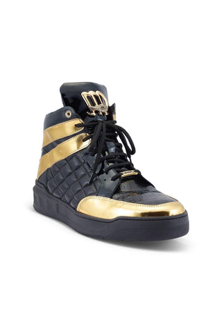 Mauri Notorious 8499 Crocodile / Patent / Leather High-Top Sneakers (MA5496)-AmbrogioShoes