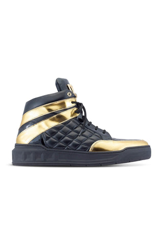 Mauri Notorious 8499 Exotic Crocodile Skin / Patent / Calf-Skin Leather High-Top Sneakers (MA5496)-AmbrogioShoes