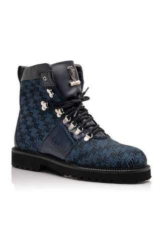 Mauri O.G 3272 Exotic Crocodile / Ostrich / Fabric / Calf-Skin Leather Boots (MA5630)-AmbrogioShoes