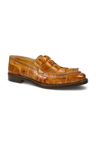 Mauri Orefici 4770/1 Exotic Crocodile / Nappa Leather Slip-On Loafer (MA5665)-AmbrogioShoes