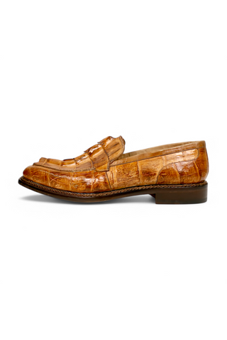 Mauri Orefici 4770/1 Exotic Crocodile / Nappa Leather Slip-On Loafer (MA5665)-AmbrogioShoes