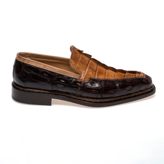 Mauri Orefici 4770/1 Exotic Crocodile / Nappa Leather Slip-On Loafer (MA5665)-AmbrogioShoes