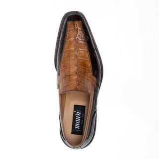 Mauri Orefici 4770/1 Men's Shoes Exotic Crocodile / Nappa Leather Slip-On Loafer (MA5665)(Special Order)-AmbrogioShoes