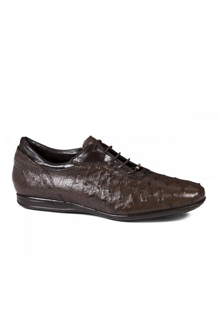 Mauri Ostrich & Nappa Nicotina Sneakers Art 9295 (MA4668)-AmbrogioShoes
