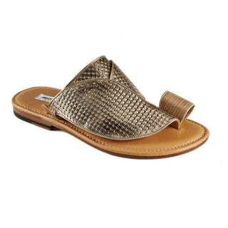 Mauri Perforated Gray Teju-Lizard / Pattern Print Calf-Skin Leather Sandals 1622-3 (MAO1006)-AmbrogioShoes