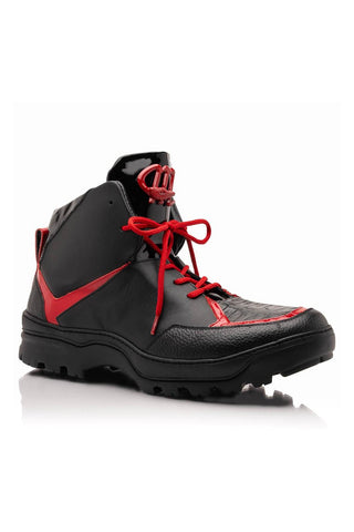 Mauri Polar 8439 Exotic Crocodile / Patent / Time Calf-Skin Leather Boots (MA5633)-AmbrogioShoes