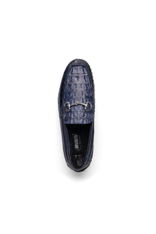 Mauri Polo 3501 Exotic Hornback / Ostrich Leg / Calf-Skin Leather Moccasin Horsebit Driver (MA5604)-AmbrogioShoes