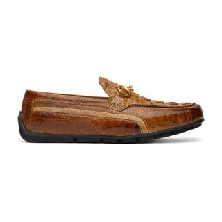 Mauri Polo 3501 Men's Shoes Exotic Hornback / Ostrich Leg / Calf-Skin Leather Moccasin Horsebit Driver (MA5604)-AmbrogioShoes