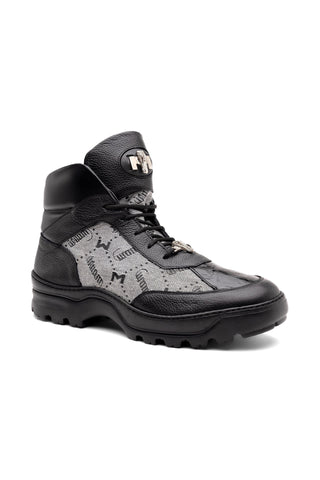 Mauri Pyro 3216 Crocodile Skin / Fabric / Nappa Leather Boots (MA5562)
