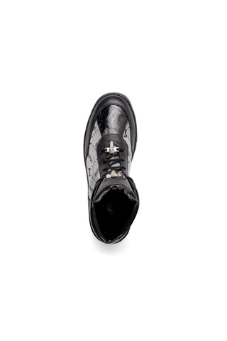 Mauri Pyro 3216 Crocodile Skin / Fabric / Nappa Leather Boots (MA5562)