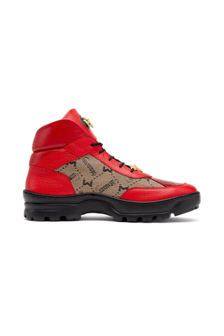 Mauri Pyro 3216 Crocodile Skin / Fabric / Nappa Leather Boots (MA5562)-AmbrogioShoes