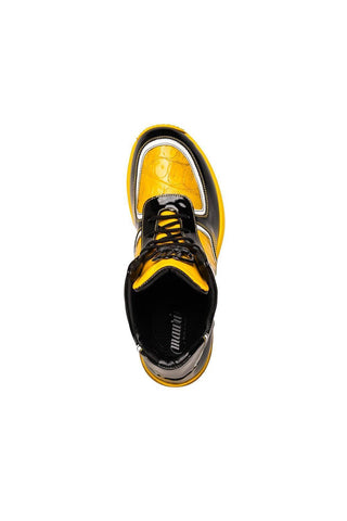 Mauri Quick M797 Crocodile / Patent High-Top Sneakers-AmbrogioShoes