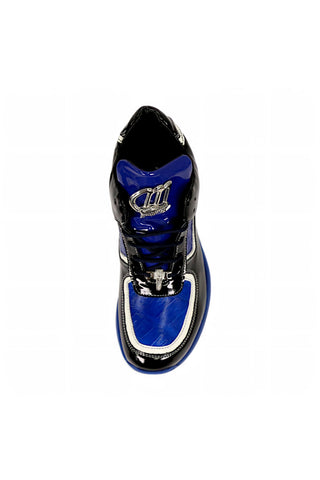 Mauri Quick M797 Exotic Crocodile / Patent High-Top Sneakers (MA5675)-AmbrogioShoes