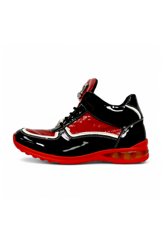 Mauri Quick M797 Exotic Crocodile / Patent Leather High-Top Sneakers (MA5675)-AmbrogioShoes