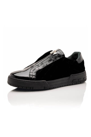 Mauri Regata 8478/10 Crocodile / Quilted Velvet / Patent Sneaker