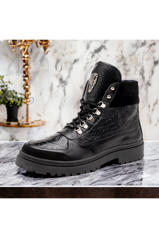 Mauri Renegade 3271 Exotic Crocodile / Nubuck / Nappa Leather Boots (MA5586)-AmbrogioShoes