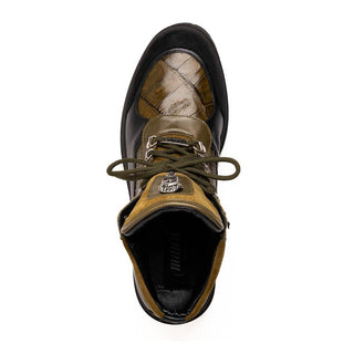 Mauri Renegade 3271 Men's Shoes Exotic Crocodile / Nubuck / Nappa / Suede Leather Boots (MA5629) (Special Order)-AmbrogioShoes