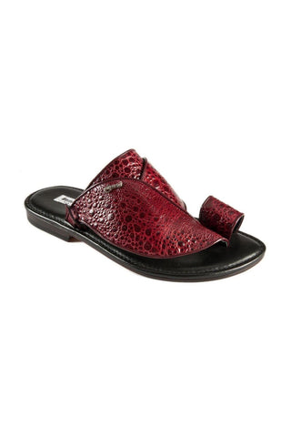 Mauri Ruby Red Frog-Skin Sandals 1622-3 (MAO1004)