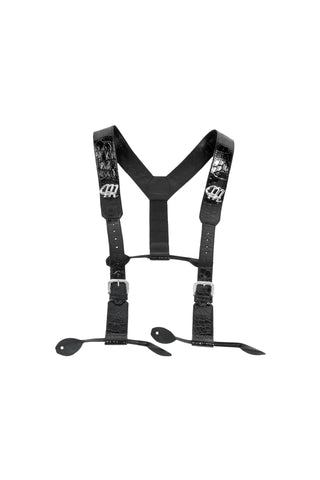 Mauri S1 Men's Accessories Black Alligator Suspenders Vest (MAJ1002)
