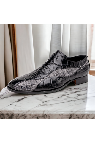Mauri Scarface 3227 Exotic Alligator Skin & Hornback Oxfords (MA5583)-AmbrogioShoes