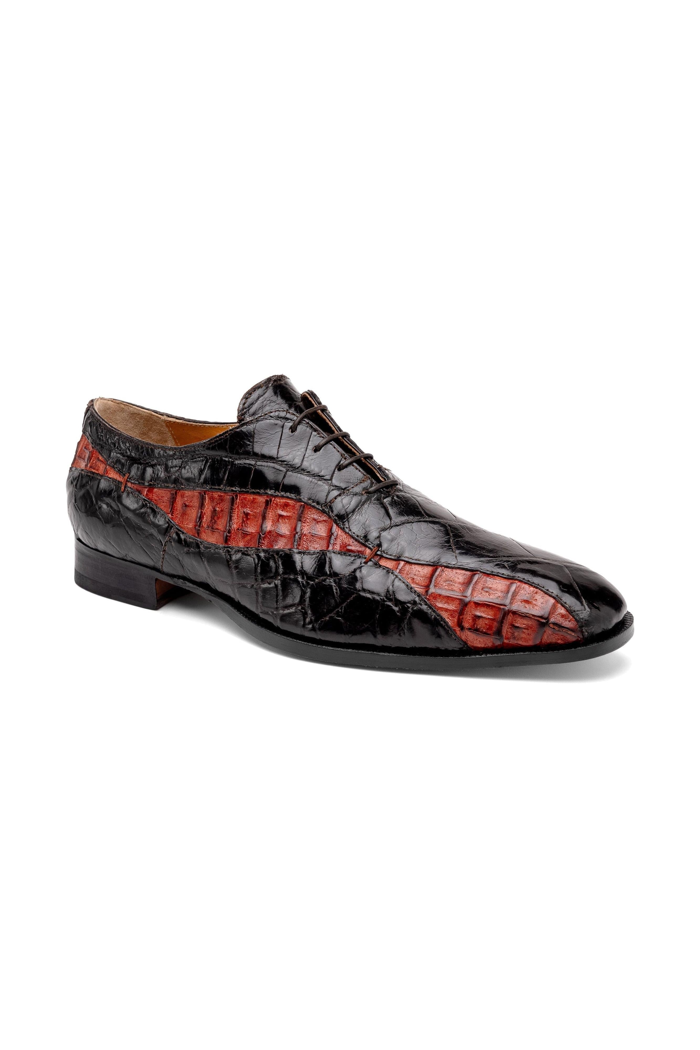 Mauri Scarface 3227 Exotic Alligator Skin & Hornback Oxfords (MA5583) AmbrogioShoes Mauri Scarface 3227 Exotic Alligator Skin & Hornback Oxfords (MA5583) AmbrogioShoes