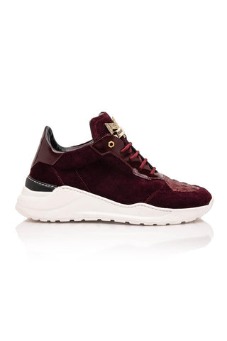 Mauri Scratch 8492 Exotic Hornback / Suede / Patent High-Top Sneakers (MA5647)-AmbrogioShoes