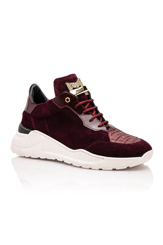 Mauri Scratch 8492 Exotic Hornback / Suede / Patent High-Top Sneakers (MA5647)-AmbrogioShoes