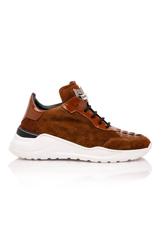 Mauri Scratch 8492 Exotic Hornback / Suede / Patent High-Top Sneakers (MA5647)-AmbrogioShoes