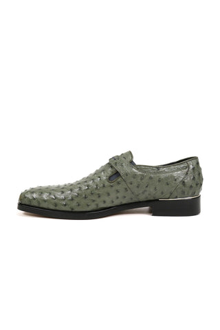 Mauri Serpentine Green Ostrich Oxfords 4883 (MAO1027)-AmbrogioShoes