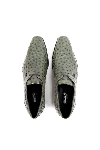 Mauri Serpentine Green Ostrich Oxfords 4883 (MAO1027)-AmbrogioShoes