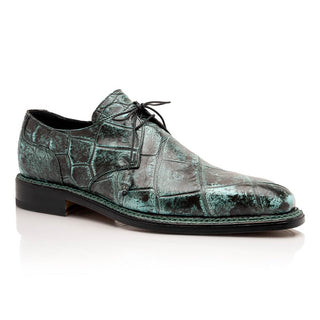 Mauri Shadow 3281/4 Men's Shoes Exotic Alligator Derby (MA5637) (Special Order)-AmbrogioShoes