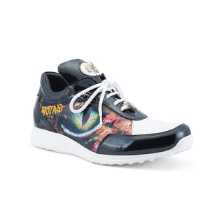 Mauri Solace 8741/2 Exotic Crocodile Skin / Patent / Calf-Skin Leather Sneakers (MA5548)(Made to Order)-AmbrogioShoes