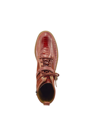 Mauri Soldier 4997 Exotic Ostrich Leg / Suede Hiking Boots (MA5479)-AmbrogioShoes