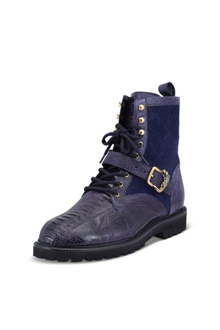 Mauri Soldier 4997 Ostrich Leg / Suede Hiking Boots (MA5479)