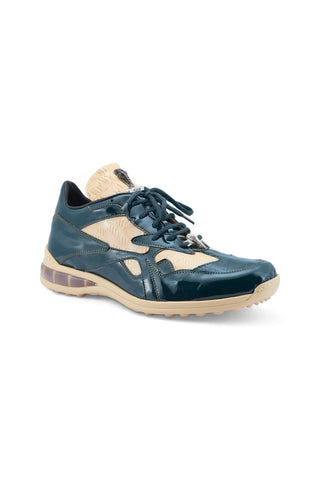 Mauri Sonic 8464/1 Crocodile Skin & Patent Casual Bubble Sneakers (MA5540)