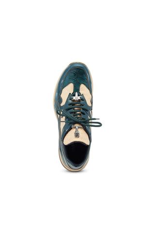 Mauri Sonic 8464/1 Crocodile Skin & Patent Casual Bubble Sneakers (MA5540)